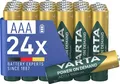 VARTA Batterien AAA, wiederaufladbar, 24 Stück, Akku, Power on Demand, 1000 mAh Ni-MH, vorgeladen, sofort einsatzbereit [Exklusiv bei Amazon]