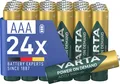 Batterien AAA wiederaufladbar 24 Stück Akku Power on Demand 1000 mAh Ni-MH vo...