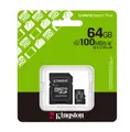 KINGSTON MicroSDXC-Card Canvas Select Plus 64GB 100MB/s  3.Gen inkl. Adapter