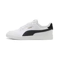 PUMA Unisex Puma Shuffle Sneaker, Puma White-Puma Black-Puma Team Gold, 36 EU