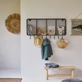 Kinder-Wandgarderobe Sona aus Metall 4 Fächer 100 cm