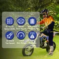 CCLIFE Elektro Motorrad Kinder Lithiumbatterie 36V 300W, 8/12/25 km/h, Elektrisch Pocket Bike Dirt Bike, Geschwindigkeit einstellbar, Max.65kg, Blau