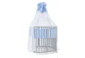 Waldin Babybett Mobiles Babybett aus Holz 7in1 mit Matratze, mitwachsend