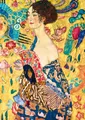 Bluebird Puzzle Puzzle Gustave Klimt - Lady with Fan, 1918, Puzzleteile