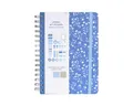 Idena Notizbuch Idena Notizbuch Floral Spiralbindung 78 Blatt 120g/m² gepunktet
