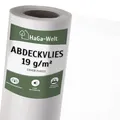 HaGa Abdeckvlies 19g/m² in 1,6m x 10m - Frostschutzvlies für Pflanzen - atmungsaktives Frühbeet Vlies - Für Abdeckungen von Hochbeeten