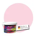 WALLCOVER hochwertige Wandfarbe für Innen | Rosa Pastell | 2.5L für 20m² | Hochdeckende Innenfarbe (Klasse 1) in Bonbonrosa Matt | Profi Qualität aus Deutschland