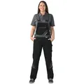Planam Highline Damen Latzhose Schwarz/schiefer/zink 42