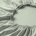 ESTELLA Spannbetttuch Zwirnjersey | Verde | 200x200 cm | bügelfreie & trocknerfeste Qualität | Rundumgummi | 97% Baumwolle
