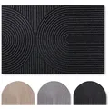 Blumtal Fußmatte rutschfeste Schmutzfangmatte aus langlebigem Polyester, Fußmatte innen/Schmutzfangmatte außen grau 120 cm x 70 cm