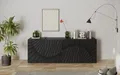 OTTO home Sideboard Snake, Kommode, Anrichte, Stauraummöbel Breite 241 cm, Siebdruck-Front, moderne Wohnmöbel, 4 Türen, viel Stauraum, stilvoll und funktional