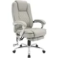 CLP Chefsessel, Grau, Metall, 67x110x70 cm, Arbeitszimmer, Bürostühle, Chefsessel