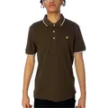 Lyle & Scott Poloshirt Poloshirt Lyle&Scott Tipped braun L (52)