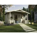 WEKA Gartenhaus "138 B Gr.1", Holz, BxHxT: 450 x 296 x 510 cm (Außenmaße inkl. Dachüberstand) - beige
