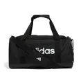 adidas Unisex Essentials Linear Duffel Bag S, Black / / White 