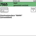 Einschraubmutter DIN 7965 M4x 10 Stahl galv.verz. 100 Stück