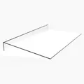 Lichtschachtabdeckung/Kellerschachtabdeckung/Regenschutz aus Acrylglas zum Auflegen 1100 x 450 mm
