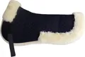 Engel Reitsport Lammfell Sattelkissen (Sakis2) Schwarz Med./Natur S (14 - 15,5 Inch) 50cm