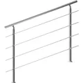 Treppengeländer Edelstahl 150cm 4 Streben