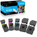 LeciRoba TK-5230 für Kyocera TK5230 TK-5220 Toner für Kyocera Ecosys P5021cdw P5021cdn , M5521cdw M5521cdn Printers (5-Pack,2Schwarz/1Cyan/1Magenta/1Gelb)