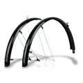 SKS GERMANY BLUEMELS Basic 28" 55MM Black Set Schutzblech-Set, Fahrradzubehör (aus robuster Sandwich-Konstruktion, ASR-Sicherheitssystem, V-Streben mit Festbrücken für Flexible Anpassung), schwarz