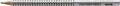 Faber-Castell 117001 Bleistift GRIP 2001, B, Schaftfarbe: silbergrau