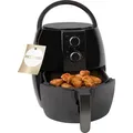 Clatronic® Heißluftfritteuse für Öl- und fettfreie Zubereitung | Airfryer 3,6L | Heissluftfriteuse mit stufenlos regelbarem Thermostat (80°C -... - Schwarz