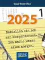 Visual Words Office 2025: TypoArt Tages-Abreisskalen... | Buch | Zustand wie neu