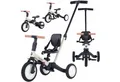 COIL Dreirad Lauflernrad, Kinderlaufrad, Dreirad/Laufrad, Balance Bike, 6in1, Sattel aus Ökoleder, ab 12 Monaten, Gummiräder, Höhenverstellung