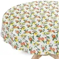 ANRO Tischdecke Wachstuchtischdecke Gartentischdecke Wachstischdecke (Einzelstück 1-tlg), Glatt Rund 140cm wasserabweisend grau Rund | Ø 140 cm x 140 cm x 140 cm x 0.25 mm