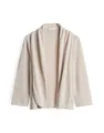 OPUS Damen Langarmshirt | Shirtjacke Sandrine Breeze Regular in Feinstrick Optik Natural Glaze, 36