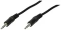 LogiLink CA1048 Klinke Audio Anschlusskabel 0.20m Schwarz (matt)