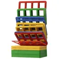 Relaxdays Abstandshalter Kunststoff 120er Set Blau,Gelb,Rot
