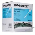 TOP COMFORT Mundpflegestäbchen mit PU Schwamm, 100 mm, Neutral 09156-1 , 1 Packung = 250 Stück