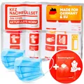PURAHELP® KFZ Erste Hilfe Nachfüllset inkl. Beatmungstuch [DIN 13164] - Nachfüllset für Auto Verbandkasten 2026 Konform - Set zum Auffüllen der Verbandstasche für PKW - Car First Aid Kit Nachfüllung