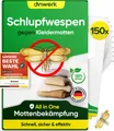 anwerk® Schlupfwespen gegen Kleidermotten Textilmotten 25 Karten x 6 Lieferungen