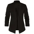 Vila Kurzblazer Her (1-tlg) Drapiert/gerafft schwarz XXL (46)