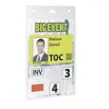 Durable Event-Namensschild A6, 20 Stück, transparent, 852619