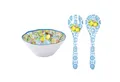 EasyLife Salatschüssel Ischia, Melamin, Spülmaschinengeeignet, Mehrfarbig, Zitronen, H: 12cm