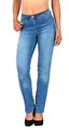 ESRA Stretch Damen Jeans Hose High Waist Jeans Damen Straight Leg Hose bis Übergröße G300