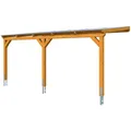 SKANHOLZ Carport "Vogtland", BxT: 300 x 541 cm, Firsthöhe: 262 cm, farbbehandelt - braun