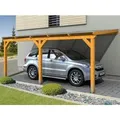 Skan Holz Carport Vogtland 300 cm x 541 cm Eiche hell