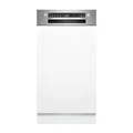 Bosch SPI2HKS42E Serie 2 Teilintegrierter Geschirrspüler, 45 cm, Extra Trocknen, VoiceControl, AquaStop, Programm Download, Gebürsteter Stahl