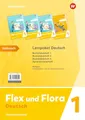 Flex und Flora - Ausgabe 2021: Lernpaket Deutsch 1 (Druckschrift) Verbrauchsmaterial: Buchstabenheft 1 / 2 / 3 und Sprachforscherheft / zwei Beilagen: Schreibtabelle und Buchstabenübersicht)