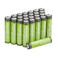 Amazon Basics 24er-Pack wiederaufladbare AAA-NiMH-Akkus mit hoher Kapazität, 850 mAh, 1,2 V, bis zu 500-mal aufladbar, vorgeladen