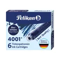 PELIKAN PATRONEN FÜR KURZE FEDER TP/6 6 Stück BLAU-SCHWARZ