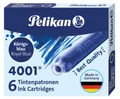 6 Pelikan Tintenpatronen 4001 TP/6, blau-schwarz