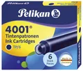 Pelikan Tintenpatronen 4001 TP/6, blau-schwarz