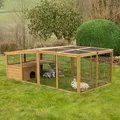 Kerbl Pet Freilaufgehege Hasenstall Ausbruchsperre 220x115x75cm 1775741