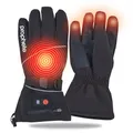 Prophete Smart Handschuhe für Fahrrad & E-Bike – Wind- und wasserdicht, Heizfunktion (35-45°C), Touchscreen-kompatibel, mit wiederaufladbarem Lithium-Ionen Akku, Akkustandsanzeige, – Größe S/M